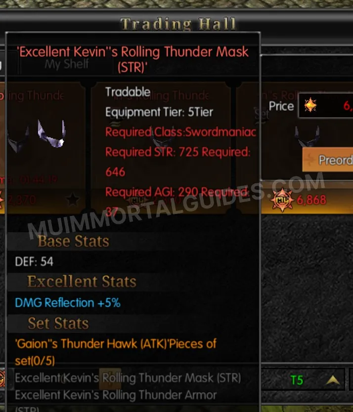 Screenshot of Excellent Kevin's Rolling Thunder Mask (STR)