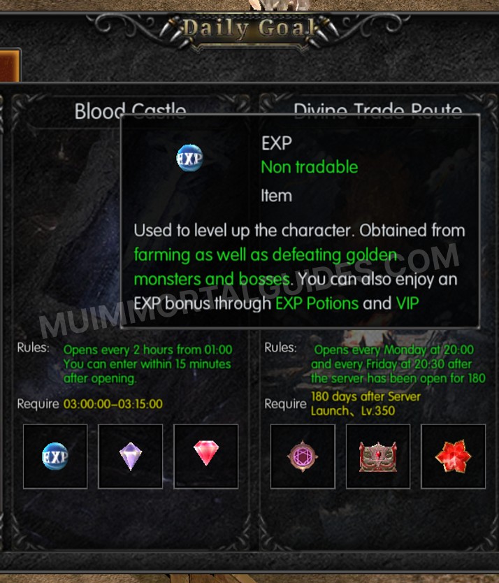 Screenshot of EXP
